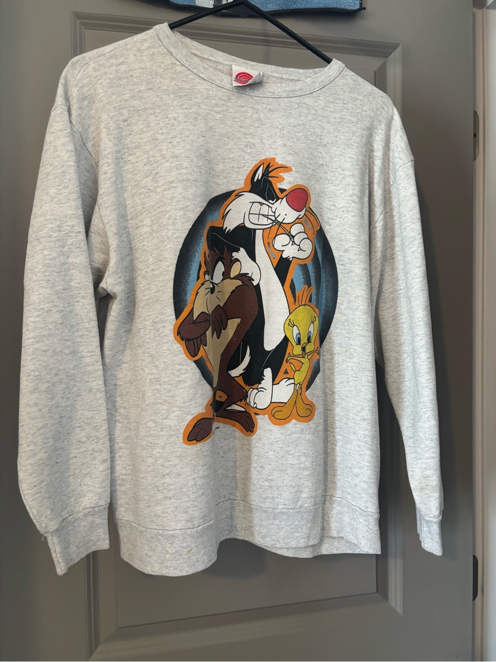 Looney Tunes Graphic Crewneck Sweatshirt - Light Gray